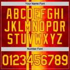 Custom Red Yellow 3D Pattern Design Spain Gradient Sportswear Performance T-Shirt
