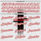 Custom White Black-Red 3D Pattern Design Gradient Cross Sportswear Performance T-Shirt