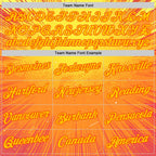 Custom Yellow Orange 3D Pattern Design Anime Inspired Gradient Sportswear Performance T-Shirt