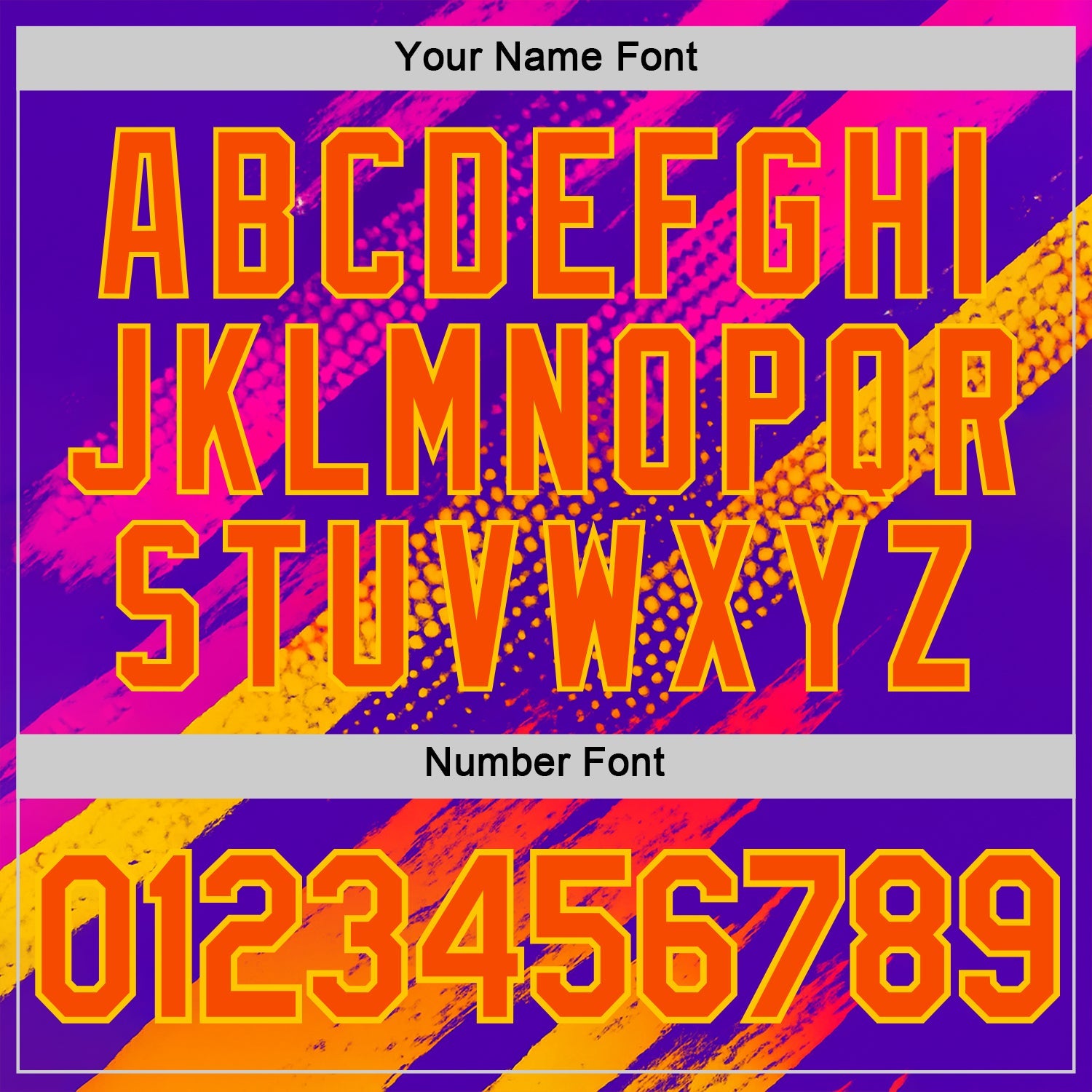 Custom Purple Orange-Yellow 3D Pattern Design Splash Sportswear Performance T-Shirt