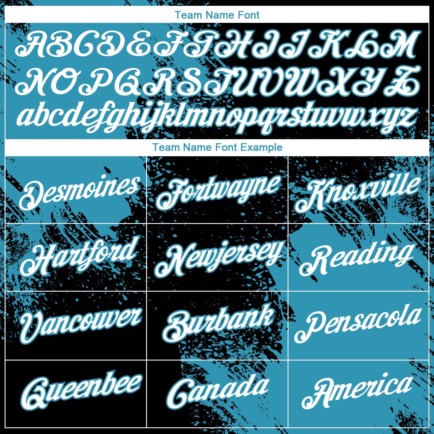 Custom Black White-Panther Blue 3D Pattern Design Abstract Brush Stroke Performance T-Shirt