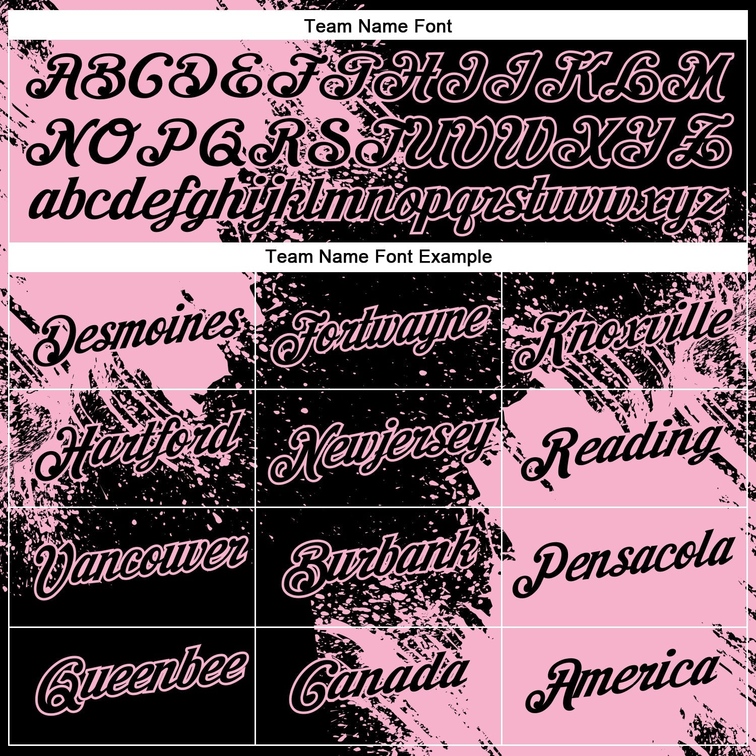Custom Black Light Pink 3D Pattern Design Abstract Brush Stroke Performance T-Shirt