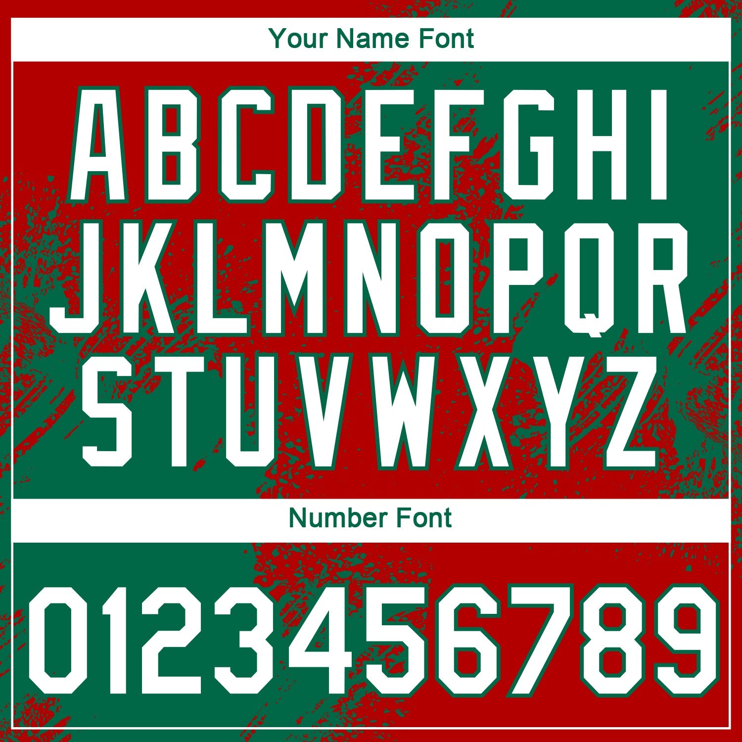 Custom Red White-Kelly Green 3D Pattern Design Abstract Brush Stroke Performance T-Shirt