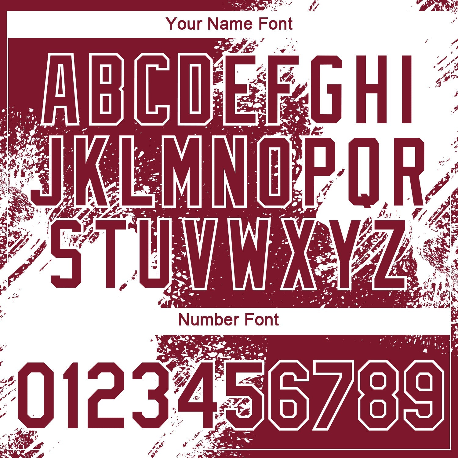 Custom Crimson White 3D Pattern Design Abstract Brush Stroke Performance T-Shirt