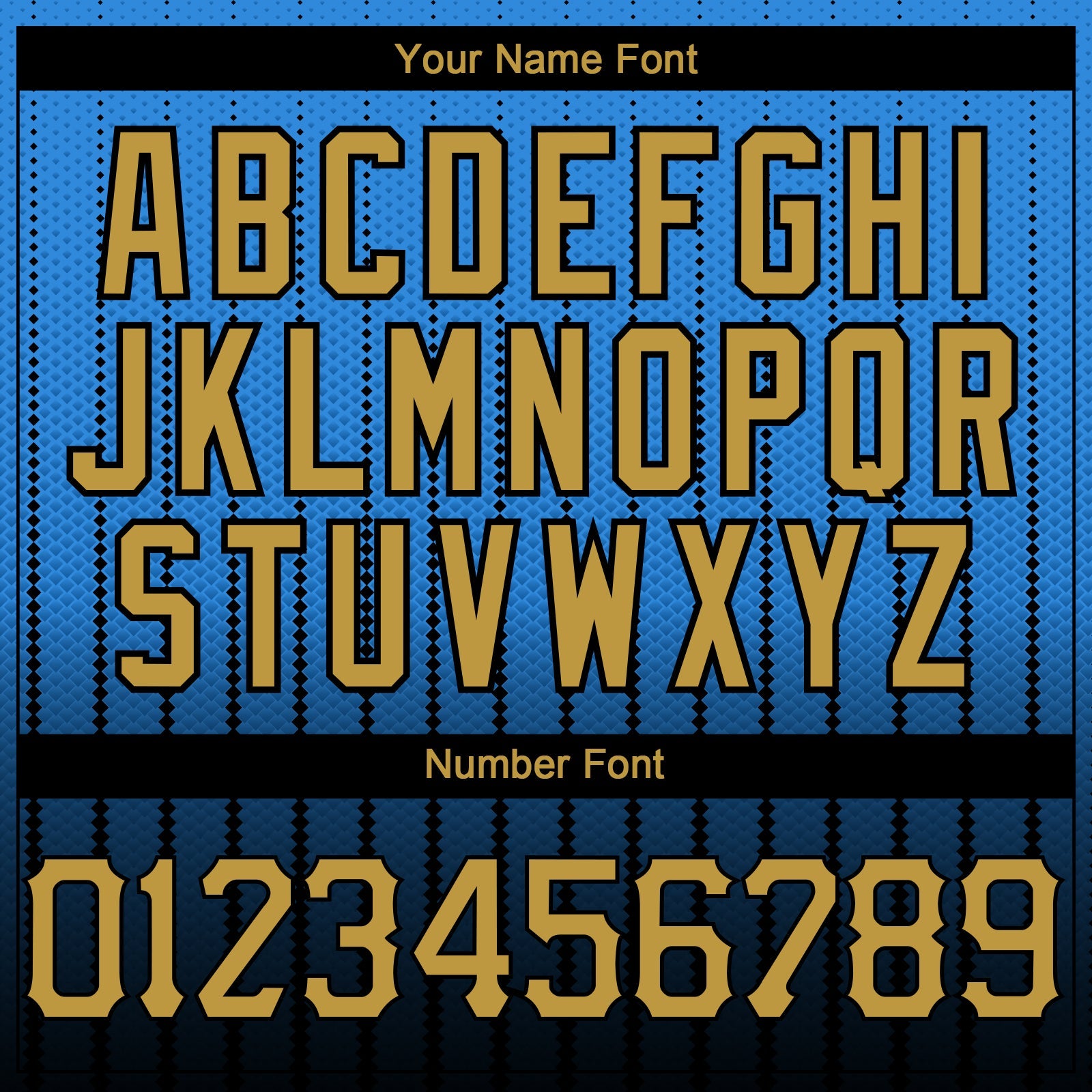 Custom Electric Blue Old Gold-Black 3D Pattern Design Gradient Geometric Shape Authentic Baseball Jersey