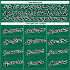 Custom Kelly Green Black-White 3D Pattern Design Gradient Style Twinkle Star Performance T-Shirt