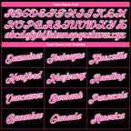 Custom Black Pink-White 3D Pattern Design Gradient Style Twinkle Star Performance T-Shirt
