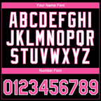 Custom Black Pink-White 3D Pattern Design Gradient Style Twinkle Star Performance T-Shirt