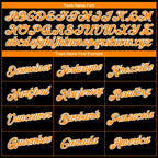 Custom Black Bay Orange-White 3D Pattern Design Gradient Style Twinkle Star Performance T-Shirt