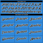 Custom Powder Blue Black-White 3D Pattern Design Gradient Style Twinkle Star Performance T-Shirt