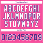 Custom Pink Purple-White 3D Pattern Design Gradient Style Twinkle Star Performance T-Shirt