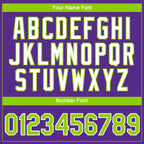 Custom Purple Neon Green-White 3D Pattern Design Gradient Style Twinkle Star Performance T-Shirt