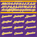 Custom Purple Gold-White 3D Pattern Design Gradient Style Twinkle Star Performance T-Shirt