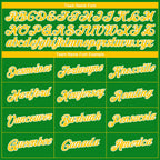 Custom Grass Green Yellow-White 3D Pattern Design Gradient Style Twinkle Star Performance T-Shirt