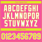Custom Pink Neon Yellow-White 3D Pattern Design Gradient Style Twinkle Star Performance T-Shirt