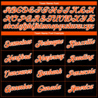 Custom Black Orange-White 3D Pattern Design Gradient Style Twinkle Star Performance T-Shirt