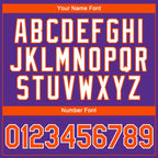 Custom Purple Orange-White 3D Pattern Design Gradient Style Twinkle Star Performance T-Shirt