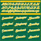 Custom Kelly Green Yellow-White 3D Pattern Design Gradient Style Twinkle Star Performance T-Shirt