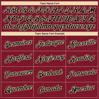 Custom Crimson Black-Cream 3D Pattern Design Gradient Style Twinkle Star Performance T-Shirt