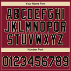 Custom Crimson Black-Cream 3D Pattern Design Gradient Style Twinkle Star Performance T-Shirt