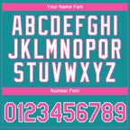 Custom Teal Pink-White 3D Pattern Design Gradient Style Twinkle Star Performance T-Shirt