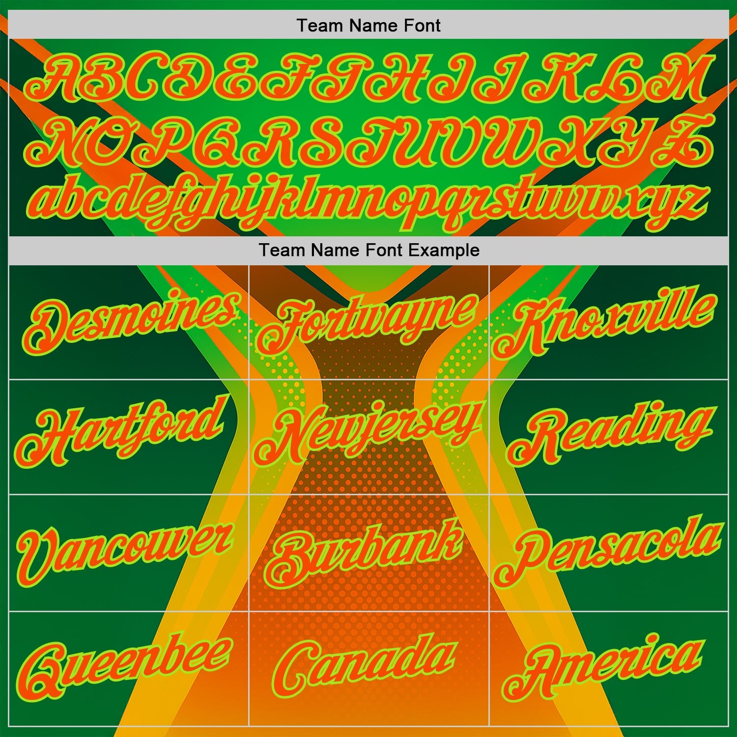 Custom Green Orange-Neon Green 3D Pattern Design Africa Neon Sportswear Performance T-Shirt