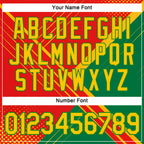 Custom Red Yellow-Grass Green 3D Pattern Design Mexico Brazil Sportswear Performance T-Shirt
