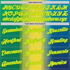 Custom Yellow Light Yellow-Aurora Green 3D Pattern Design Gradient Brazil Africa Sportswear Performance T-Shirt