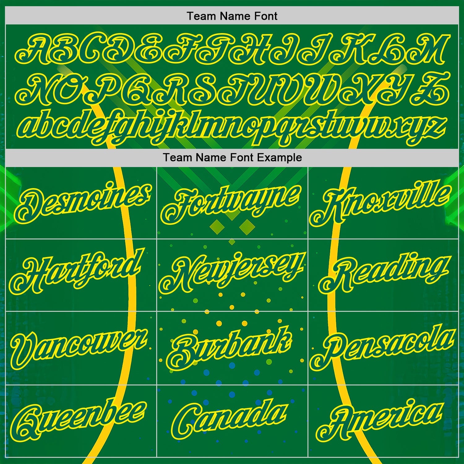 Custom Green Kelly Green-Light Yellow 3D Pattern Design Brazil Jamaica Sportswear Performance T-Shirt