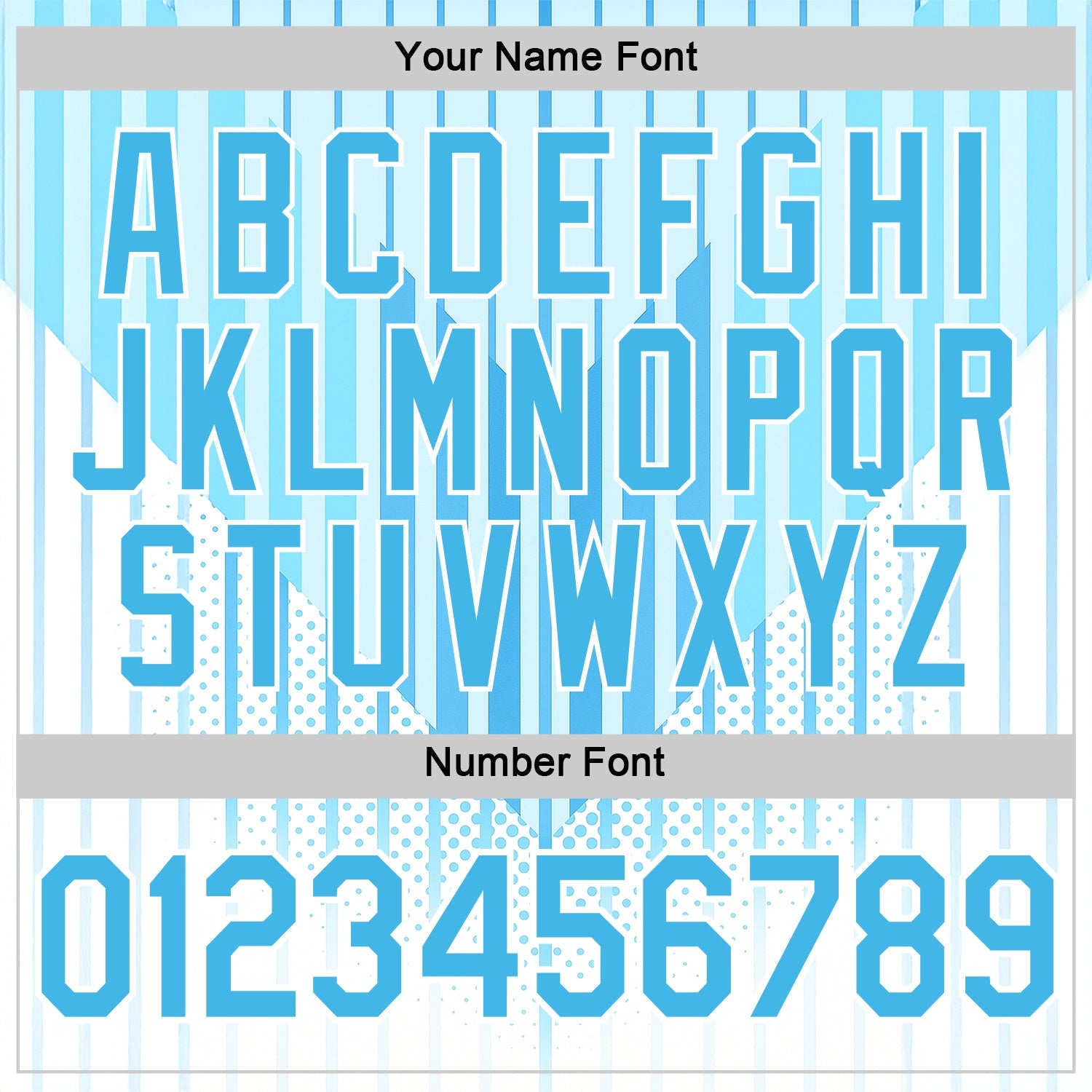 Custom Blue Sky Blue-White 3D Pattern Design Argentina Stripe Sportswear Performance T-Shirt