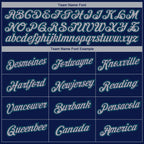 Custom Navy Gray-Teal 3D Seattle City Edition Fade Fashion Performance T-Shirt