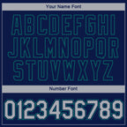 Custom Navy Gray-Teal 3D Seattle City Edition Fade Fashion Performance T-Shirt