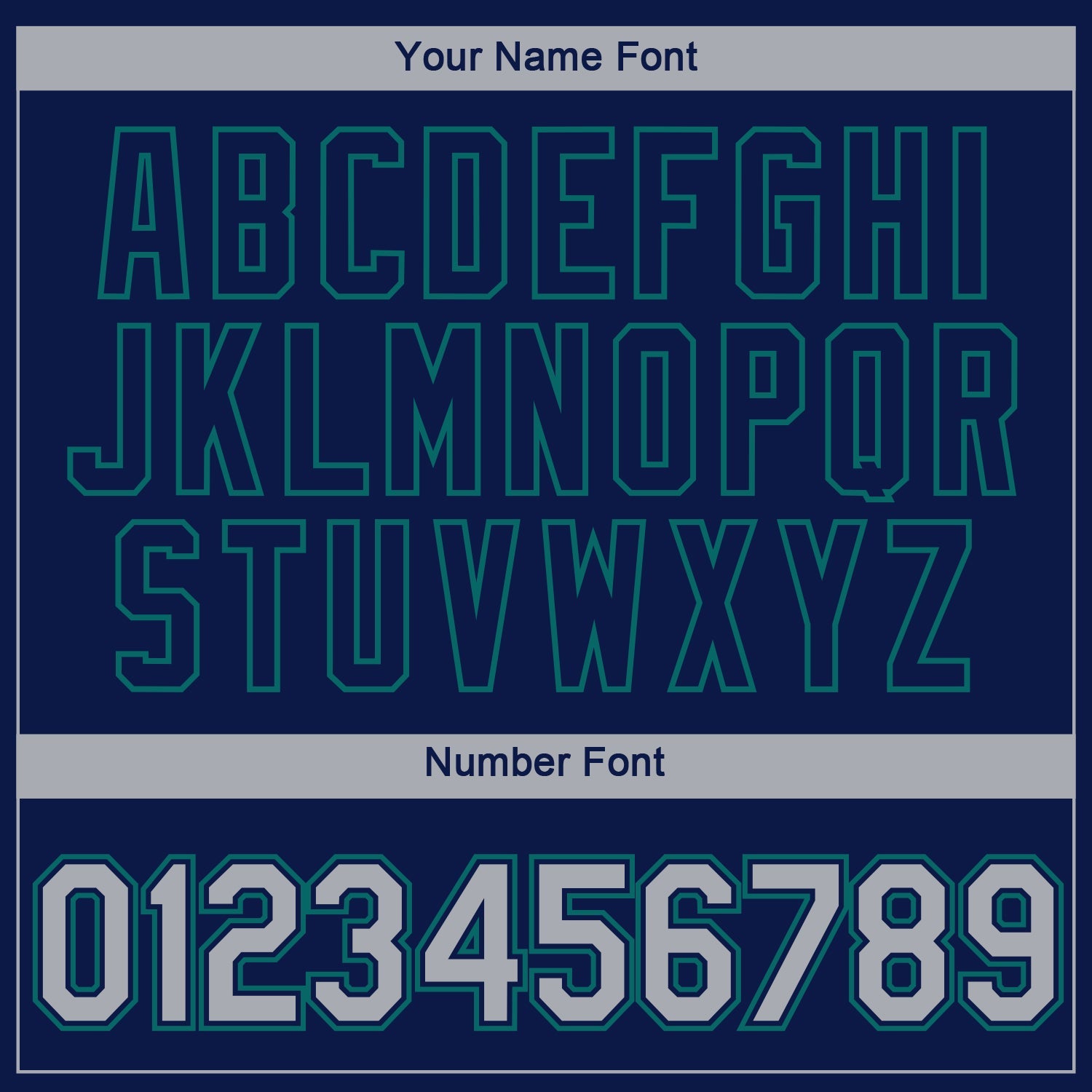 Custom Navy Gray-Teal 3D Seattle City Edition Fade Fashion Performance T-Shirt