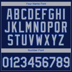 Custom Navy Gray-Thunder Blue 3D Dallas City Edition Fade Fashion Performance T-Shirt