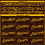 Custom Brown Gold 3D San Diego City Edition Fade Fashion Performance T-Shirt