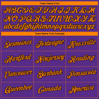 Custom Purple Bay Orange-Black 3D Phoenix City Edition Fade Fashion Performance T-Shirt