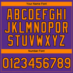 Custom Purple Bay Orange-Black 3D Phoenix City Edition Fade Fashion Performance T-Shirt