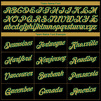 Custom Black Old Gold-Kelly Green 3D Boston City Edition Fade Fashion Performance T-Shirt