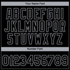 Custom Black Gray 3D Chicago City Edition Fade Fashion Performance T-Shirt