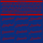 Custom Royal Red 3D Atlanta City Edition Fade Fashion Performance T-Shirt