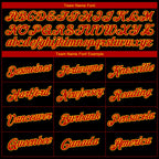 Custom Black Red-Gold 3D Atlanta City Edition Fade Fashion Performance T-Shirt