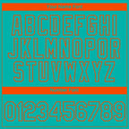 Custom Aqua Orange 3D Miami City Edition Fade Fashion Performance T-Shirt
