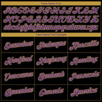 Custom Black Purple-Old Gold 3D Baltimore City Edition Fade Fashion Performance T-Shirt