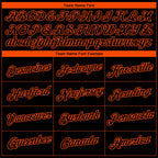 Custom Black Orange 3D Baltimore City Edition Fade Fashion Performance T-Shirt