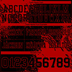 Custom Black Red 3D Pattern Abstract Brush Stroke Authentic Football Jersey