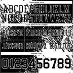 Custom Black White 3D Pattern Abstract Brush Stroke Authentic Football Jersey