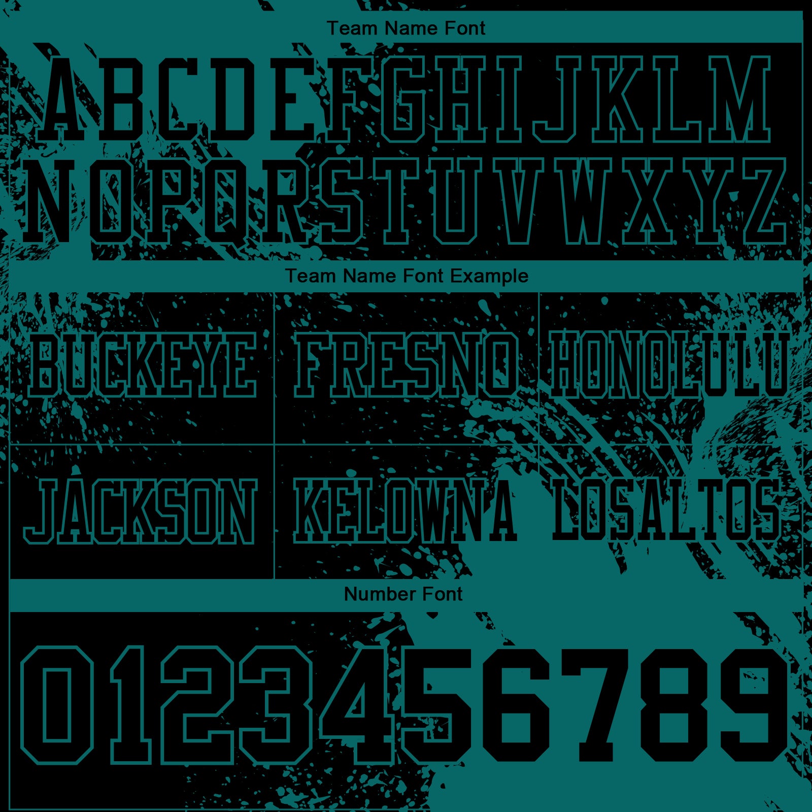 Custom Black Teal 3D Pattern Abstract Brush Stroke Authentic Football Jersey