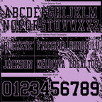 Custom Black Light Purple 3D Pattern Abstract Brush Stroke Authentic Football Jersey