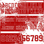 Custom Red White 3D Pattern Abstract Brush Stroke Authentic Football Jersey