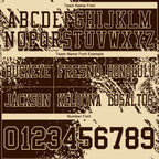Custom Brown Cream 3D Pattern Abstract Brush Stroke Authentic Football Jersey